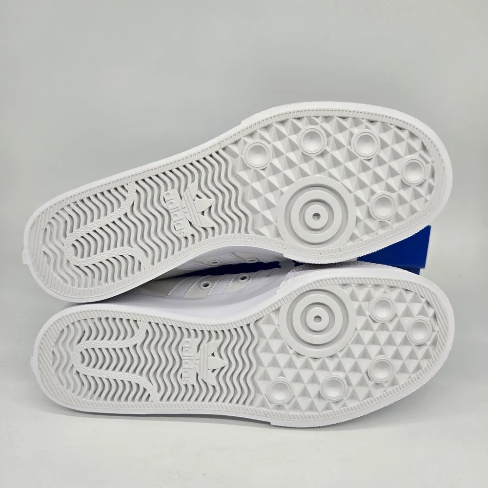 New adidas Nizza Platform Triple White Women's Shoes Size 10 - Picture 7 of 8